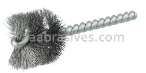 Weiler 21080 1-1/4" Power Tube Brush .008" Steel Wire Fill 1" Brush Length