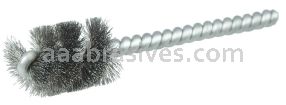 Weiler 21085 3/4" Power Tube Brush .006" Stainless Steel Wire Fill 1" Brush Length