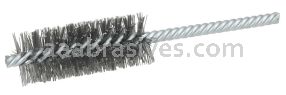 Weiler 21114 1" Power Tube Brush .006" Steel Wire Fill 2-1/2" Brush Length