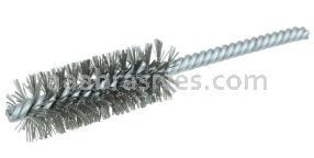 Weiler 21122 7/8" Power Tube Brush .006" Stainless Steel Wire Fill 2-1/2" Brush Length