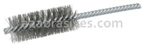 Weiler 21125 1" Power Tube Brush .0104" Stainless Steel Wire Fill 2-1/2" Brush Length