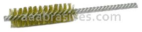 Weiler 21178 1/2" Power Tube Brush .006" Brass Wire Fill 2" Brush Length
