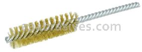 Weiler 21179 3/4" Power Tube Brush .006" Brass Wire Fill 2-1/2" Brush Length