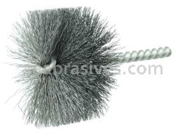 Weiler 21322 2-1/4" Power Tube Brush .008" Steel Fill 1" Brush Length
