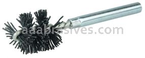 Weiler 21764 Burr-Rx 1"-Dia Power Tube Brush .026/120 CG Crimped Fill 1" Brush Length 3-1/2" Overall Length