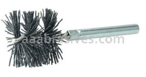 Weiler 21765 Burr-Rx 1-1/4"-Dia Power Tube Brush .026/120 CG Crimped Fill 1" Brush Length 3-1/2" Overall Length