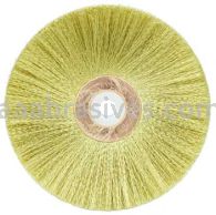 Weiler 22021 3" Plater's Crimped Wire Wheel .003" Brass Fill 1/4" Arbor Hole