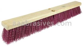 Weiler 25238 18" Vortec Pro Garage Brush Maroon Polypropylene Fill
