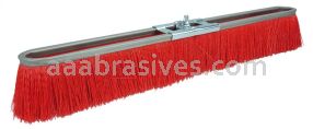 Weiler 25290 18" Vortec Pro Medium Sweep Strip Broom Red Polypropylene Fill