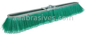 Weiler 25299 24" Vortec Pro Fine Sweep Strip Broom Green Polypropylene Fill
