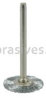 Weiler 26000 3/4" Miniature Wire Wheel .003" Steel Fill 1/8" Stem