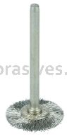 Weiler 26005 3/4" Miniature Wire Wheel .005" Stainless Steel Fill 1/8" Stem