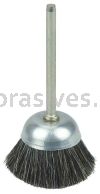 Weiler 26096 1" Miniature Cup Brush Soft Hair Fill 1/8" Stem