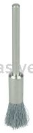 Weiler 26107 1/4" Miniature Wire End Brush .005" Steel Fill 1/8" Stem