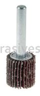 Weiler 30715 3/4" x 3/4" x 40 AO Wolverine Coated Abrasive Flap Wheel 1/4" Stem