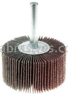 Weiler 30723V 2" x 1" x 60 AO Wolverine Coated Abrasive Flap Wheel 1/4" Stem Vending Ready
