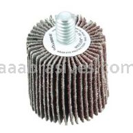 Weiler 30746 1" x 1" x 80 AO Wolverine Coated Abrasive Flap Wheel 1/4-20 Threaded Stem