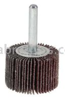Weiler 30771 1-1/2" x 1" x 40 AO Wolverine Coated Abrasive Flap Wheel 1/4" Stem