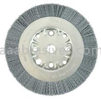 Weiler 31122 6" Narrow Face Nylox Wheel .035/180 SC Crimped Fill 5/8"-1/2" Arbor Hole