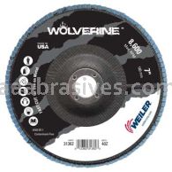 Weiler 31362 7" Wolverine Abrasive Flap Disc Conical Type 29 Phenolic Backing 40 Z 7/8" Arbor Hole