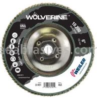 Weiler 31451 6" Wolverine Abrasive Flap Disc Angled Type 29 Phenolic Backing 40 Z 5/8"-11 UNC Nut