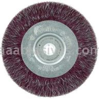 Weiler 35084 4" Polyflex Encapsulated Narrow Face Crimped Wire Wheel .009" Steel Fill 1/2"-3/8" Arbor Hole