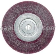 Weiler 35105 6" Polyflex Encapsulated Narrow Face Crimped Wire Wheel .0104" Steel Fill 5/8"-1/2" Arbor Hole
