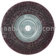 Weiler 35117 6" Polyflex Encapsulated Narrow Face Crimped Wire Wheel .014" Steel Fill 5/8"-1/2" Arbor Hole