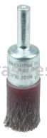 Weiler 35500 1/2" Polyflex Encapsulated Crimped Wire End Brush .0104" Staineless Steel Fill