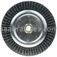 Weiler 35600 Roughneck 7" Polyflex Encapsulated Root Pass Weld Cleaning Brush .020" Steel Fill 5/8"-11 UNC Nut