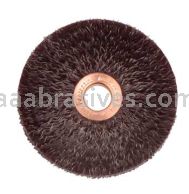 Weiler 35808 3" Polyflex Encapsulated Small Diameter Crimped Wheel .008" Steel Fill 1/2" Arbor Hole