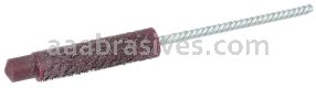 Weiler 35821 1/2" Polyflex Encapsulated Power Tube Brush .006" Steel Wire Fill 2" Brush Length