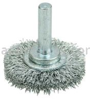 Weiler 36208 Wolverine 1-1/2" Crimped Wire Wheel .012" Steel Fill 1/4" Stem