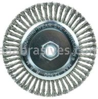 Weiler 36225 Wolverine 6" Knot Wire Wheel Stringer Bead Twist .020" Steel Fill 5/8"-11 UNC Nut