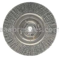 Weiler 36265 Wolverine 10" Crimped Wire Wheel .014" Steel Fill Wide Face 3/4" Arbor Hole