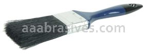 Weiler 40002 2" Varnish Brush Black China Bristle Fill 3" Trim Length Blue Foam Handle