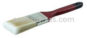 Weiler 40040 2" Angled Sash Brush Poly/Nylon Fill 2-1/2" Trim Length Red Foam Handle
