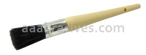 Weiler 40056 #6 13/16" Oval Sash Brush Black China Bristle 2" Trim Length Plain Foam Handle
