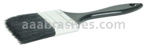 Weiler 40074 2" Industrial Varnish Brush Black China Bristle 2" Trim Length Blue Plastic Handle