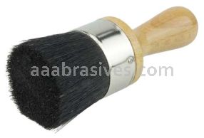 Weiler 40082 2" Stencil Brush China Bristle 1-3/4" Trim Length Lacquered Wood Handle
