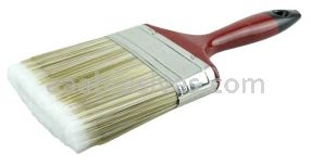 Weiler 40106 4" Varnish Brush Poly/Nylon Fill 3" Trim Length Red Foam Handle