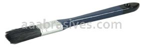 Weiler 40113 1" Flat Sash Brush Black China Bristle 2" Trim Length Blue Lacquered Handle