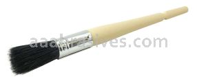 Weiler 40116 #2 7/16" Oval Sash Brush Black China Bristle,1-3/4" Trim Length Plain Foam Handle