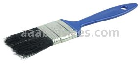Weiler 40162 1-1/2" Vortec Pro Chip & Oil Brush Black Bristle 1-5/8" Trim Length Plastic Handle