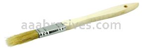 Weiler 40177 1/2" Vortec Pro Chip & Oil Brush White Bristle 1-3/4" Trim Length Wood Handle