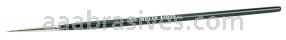 Weiler 41000 3/64" Watercolor Brush Red Sable 1/4" Trim Length Round Handle