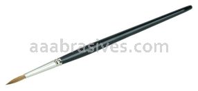 Weiler 41003 1/8" Watercolor Brush Red Sable 5/8" Trim Length Round Handle