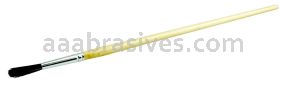 Weiler 41008 1/4" Marking Brush Black Bristle 1-1/4" Trim Length Long Handle