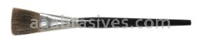 Weiler 41021 1" Flat Marking Brush Ox Hair 1-3/8" Trim Length Round Handle