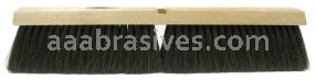 Weiler 42013 18" Fine Sweep Floor Brush Black Horsehair & Polypropylene Fill